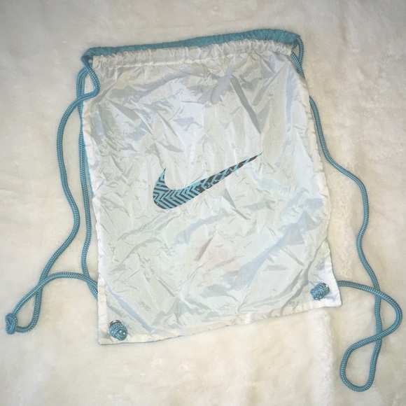 Nike Accessories Nike Gym Sack Blue And White Poshmark